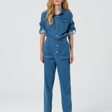 Tuta in denim maniche lunghe