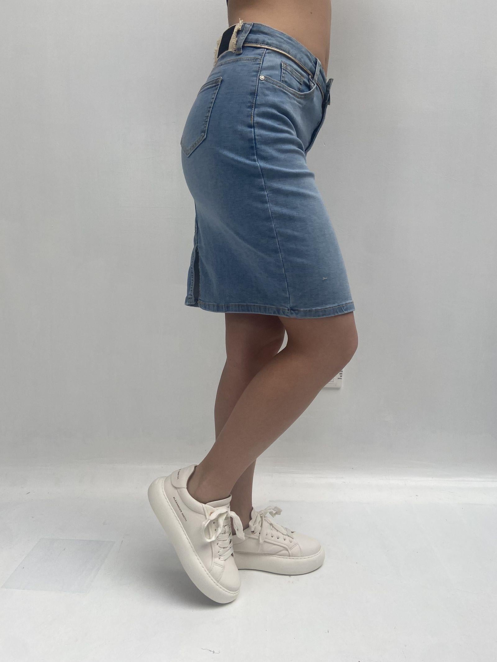 Gonna corta in denim 125104JC866 DENIM OFELIA 
