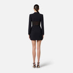Giacca in crepe e tulle GI13151E3 110 ELISABETTA FRANCHI 