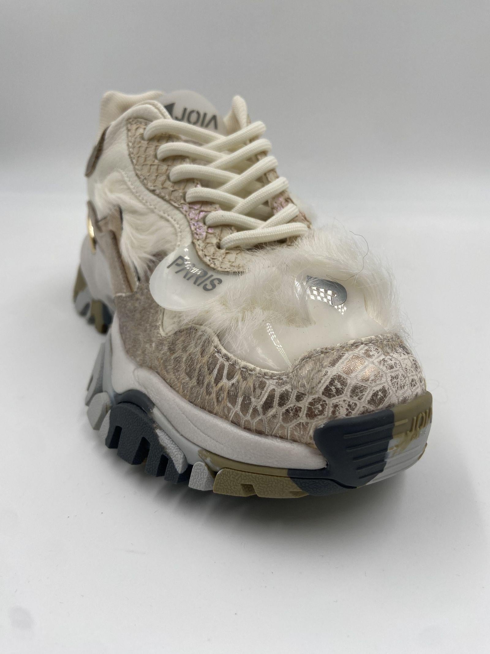 Sneakers Laugh bianco oro 2502067 BIANCOORO JOIAPARIS 