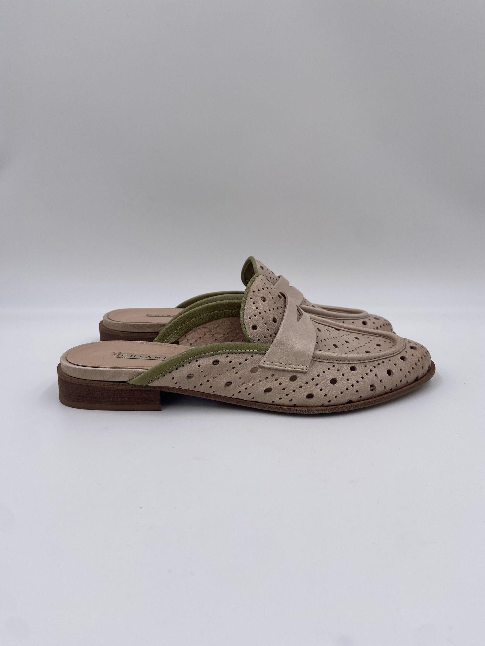 Sandalo traforato 612 BEIGE CHIARINI 