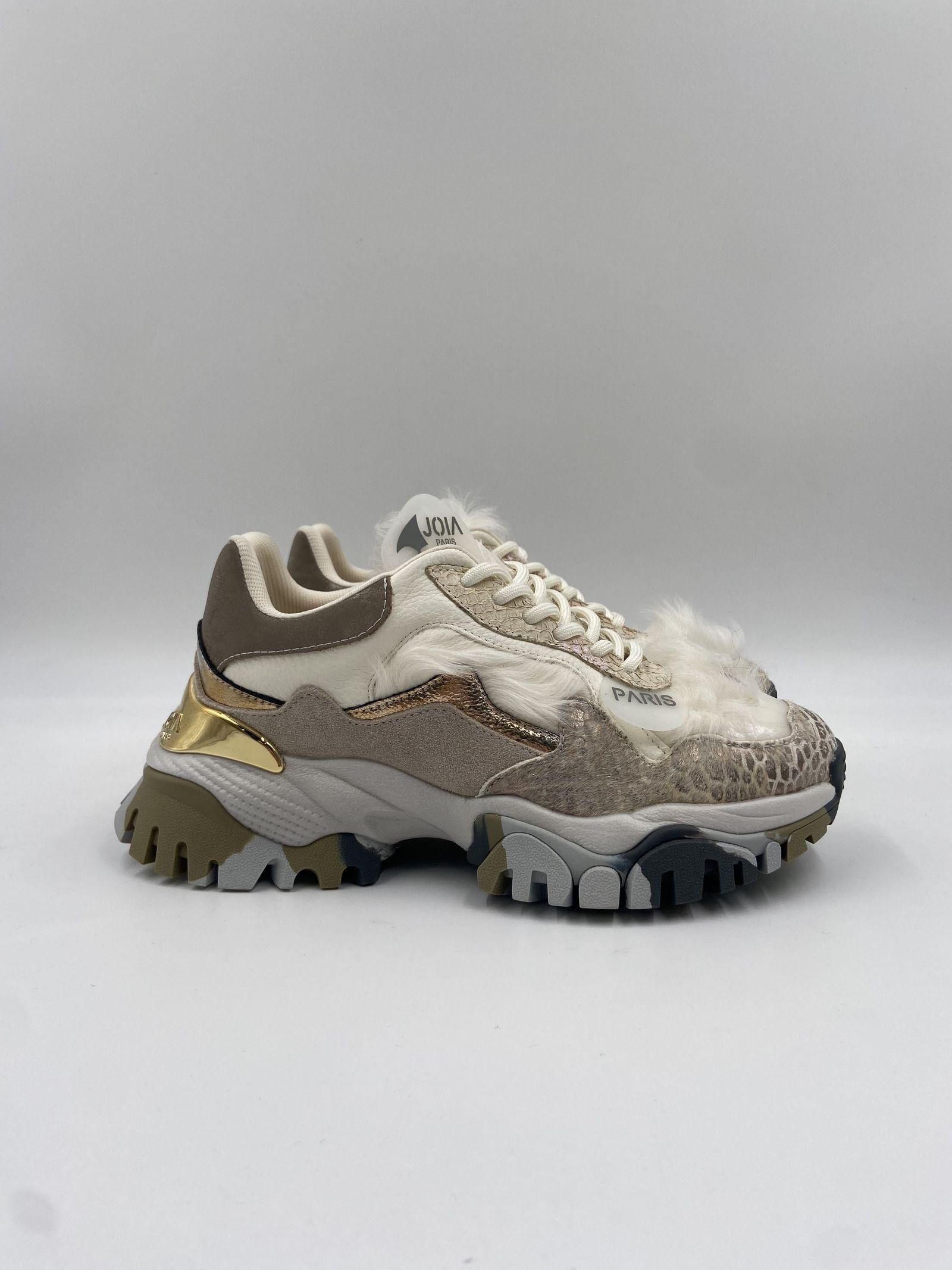 Sneakers Laugh bianco oro 2502067 BIANCOORO JOIAPARIS 