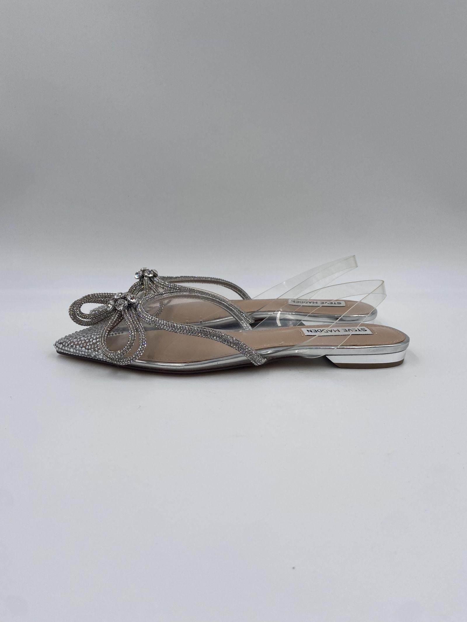 Sandalo Justi Clear in pvc con fiocco - Steve Madden SMSJUSTI-CLE BIANCO STEVE MADDEN 
