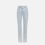 Jeans a palazzo con dettaglio logo - Elisabetta Franchi PJ94I51E2 192 ELISABETTA FRANCHI 