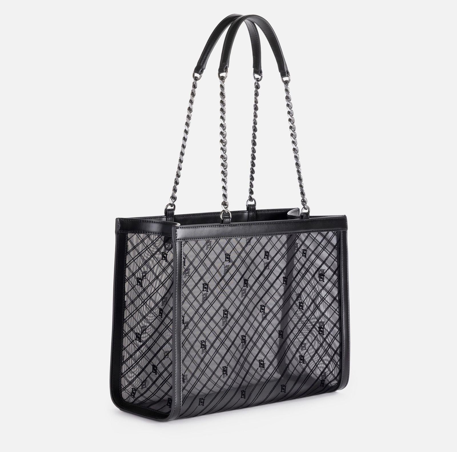 Borsa shopper grande effetto rete BS40A46E2 110 ELISABETTA FRANCHI 