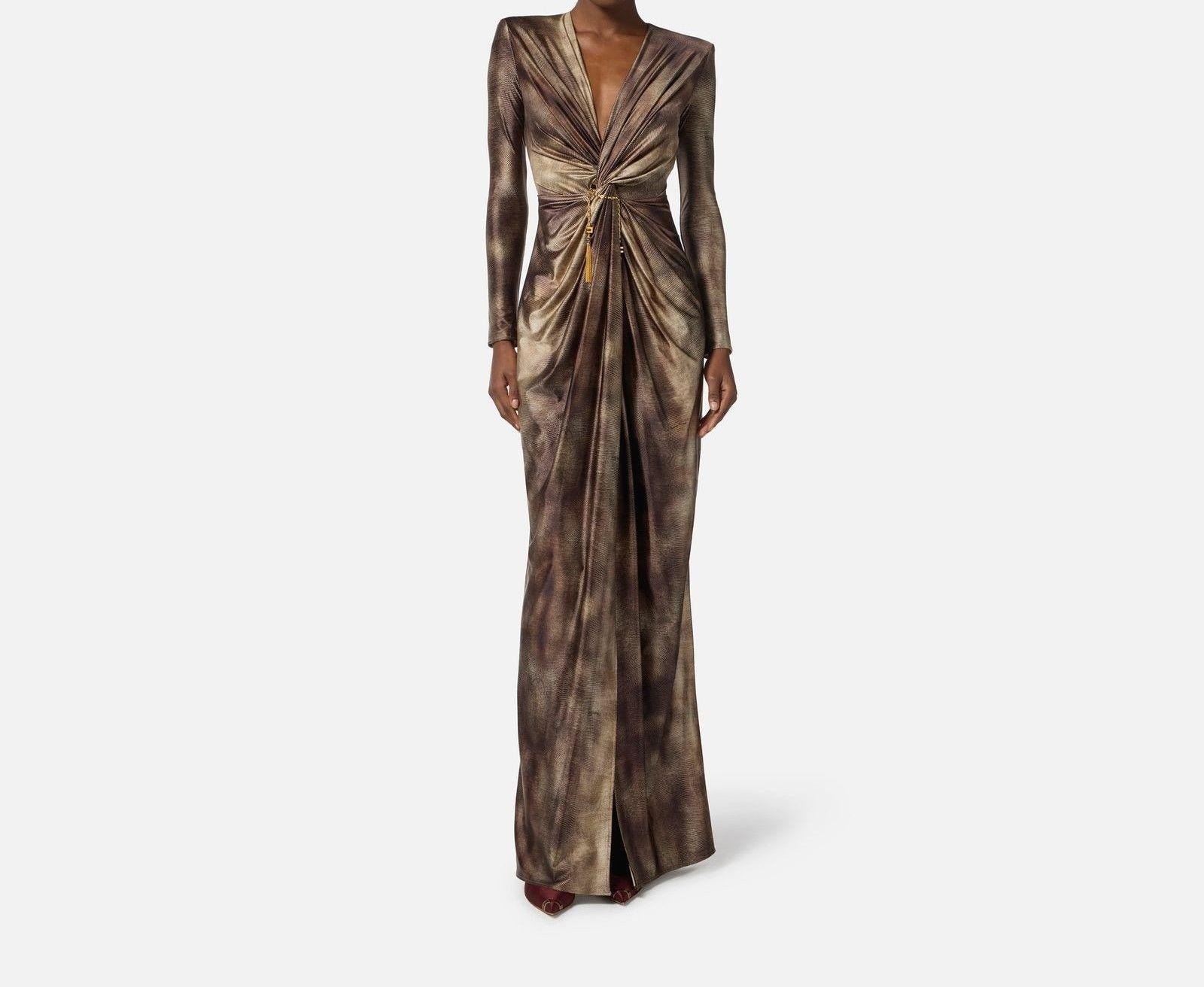 Abtio in lycra stampa pitone - Elisabetta Franchi ABR3557E2 EL1 ELISABETTA FRANCHI 