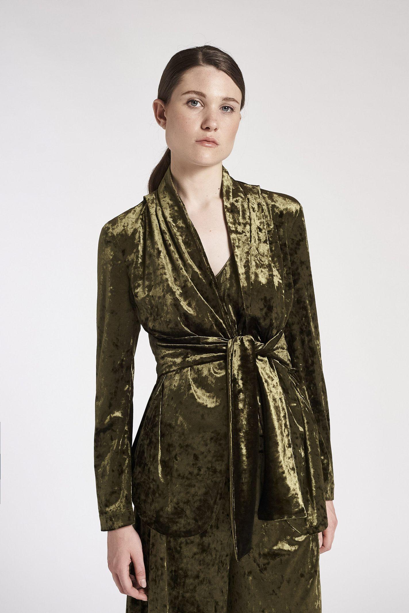 Giacca in velluto pannè IVIB37D3 05 CARLA G. 