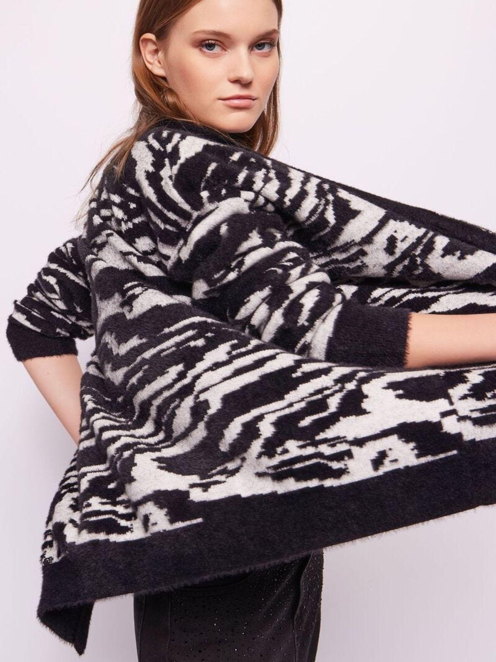 Cardigan jacquard animalier 421BD53028 425032-01 GAUDI' 