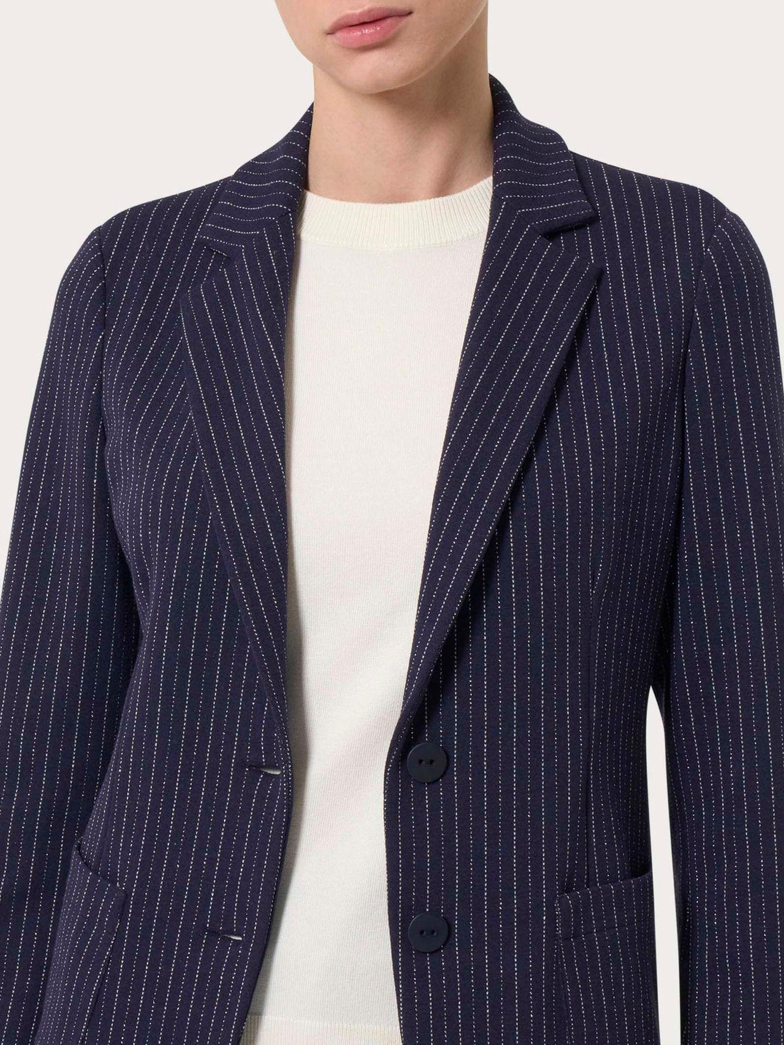 Giacca over destrutturata gessata DL69G9 FW24 489MF RAGNO 