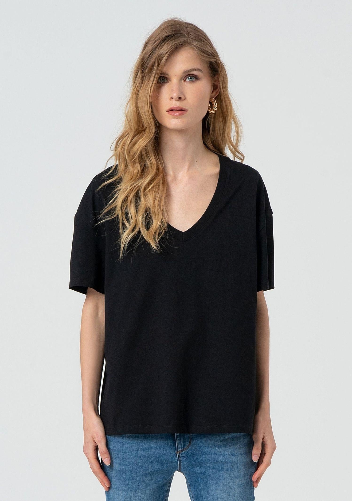 T-shirt over in jersey - Fracomina FP25ST3015J48001 053 FRACOMINA 