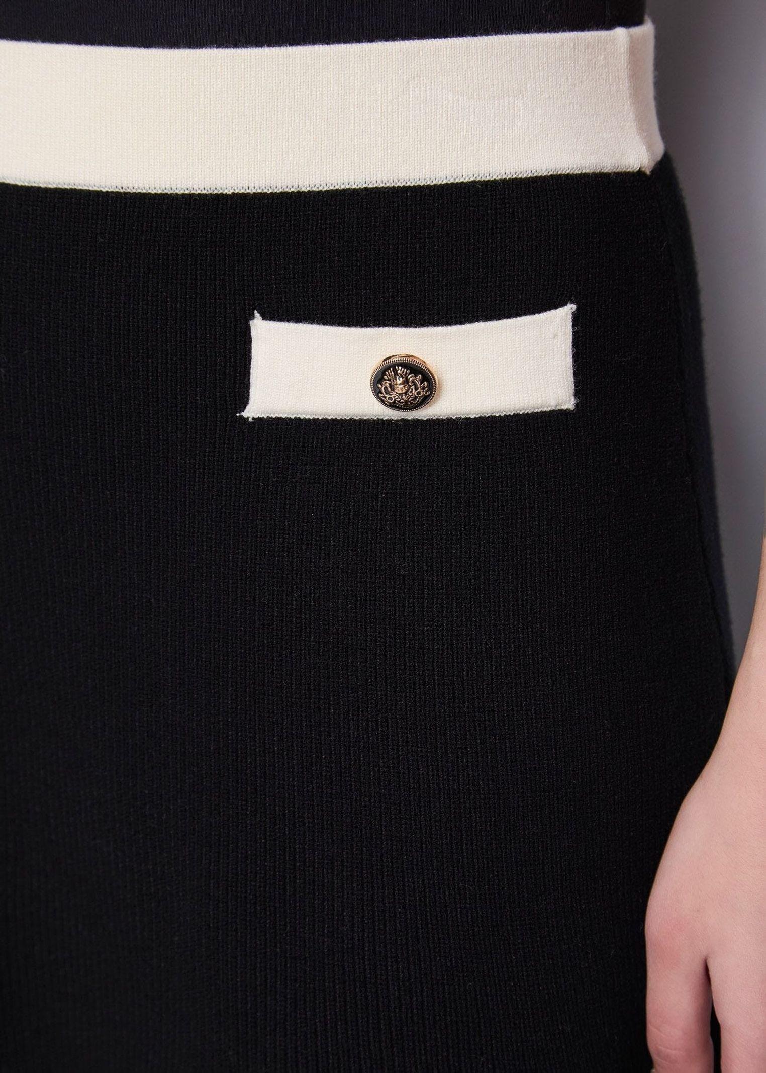 Minigonna in filato a contrasto 521FD73005 521017-02 GAUDI' 