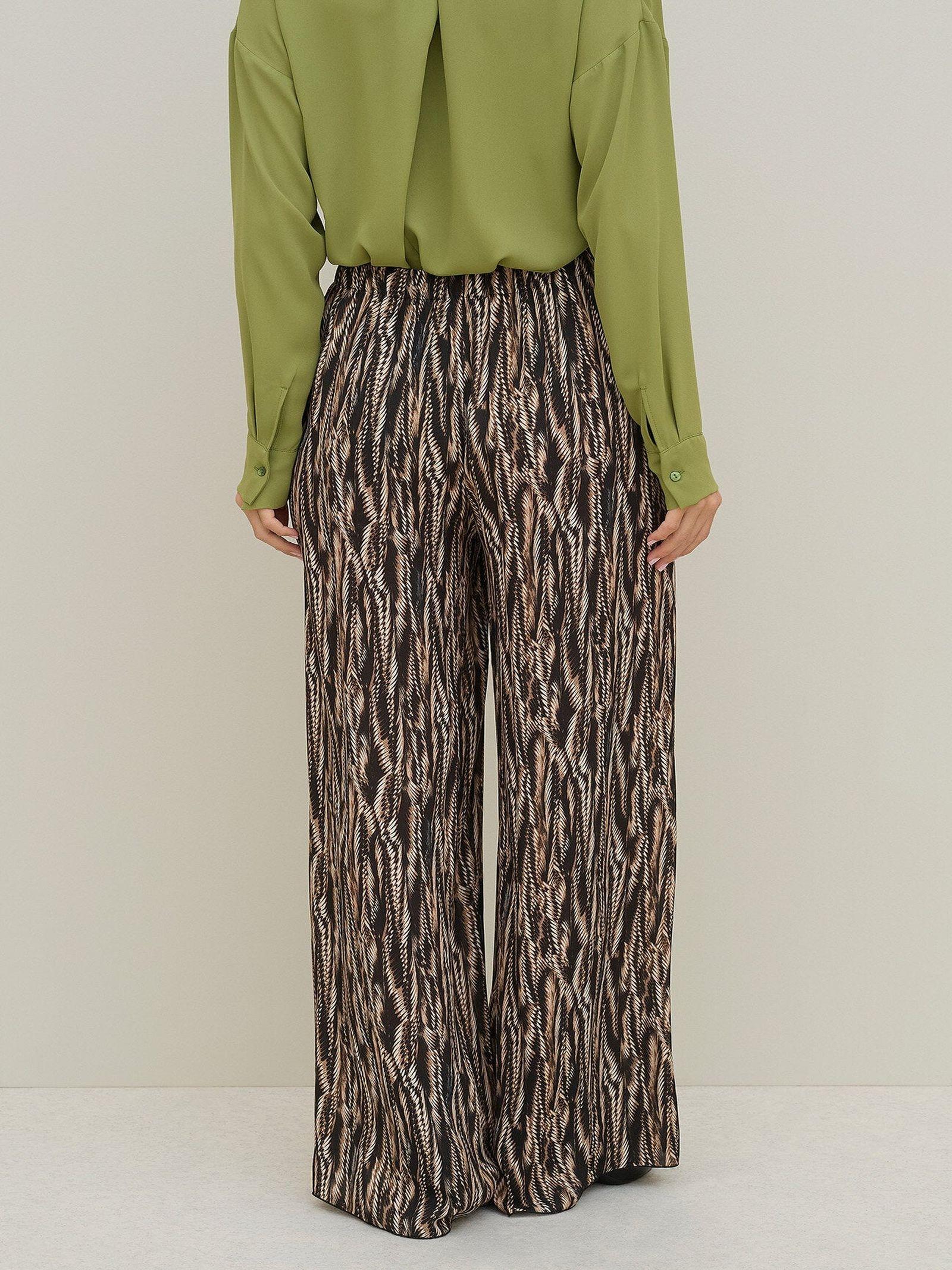 Pantalone in viscosa stampata PIOB35 D1 10 CARLA G. 