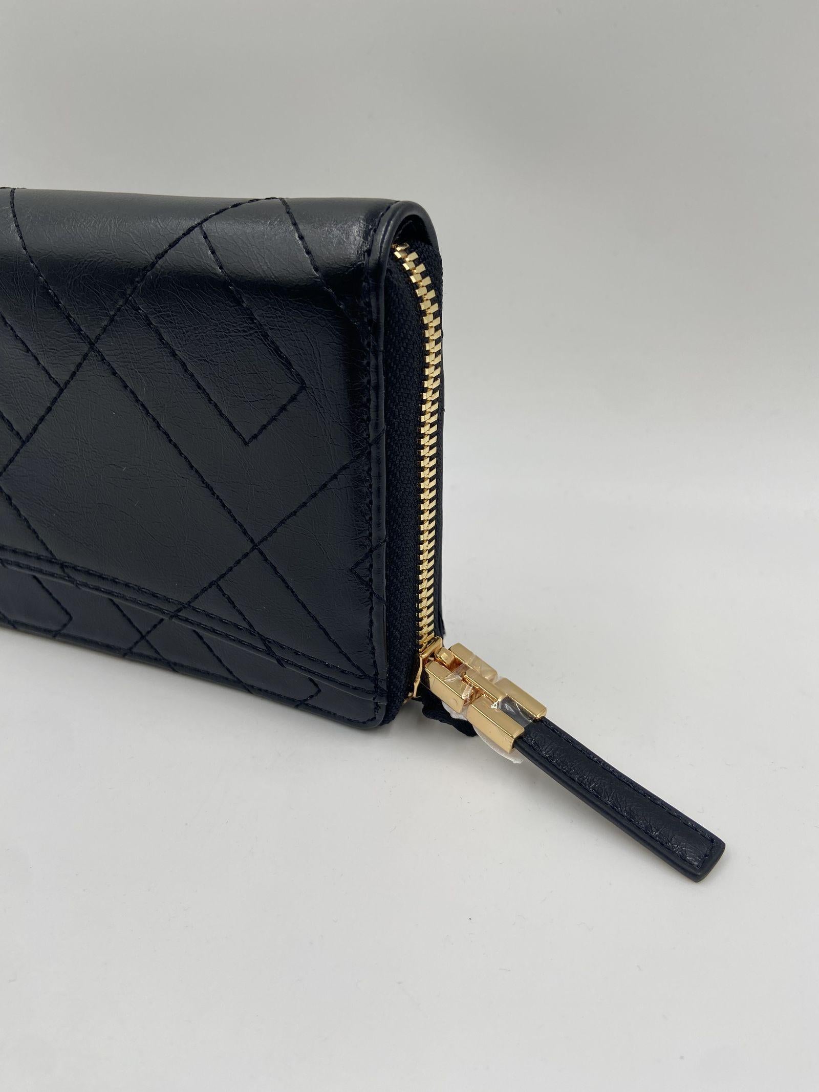 Portafoglio con zip e logo - Elisabetta Franchi PF88A52E2 110 ELISABETTA FRANCHI 