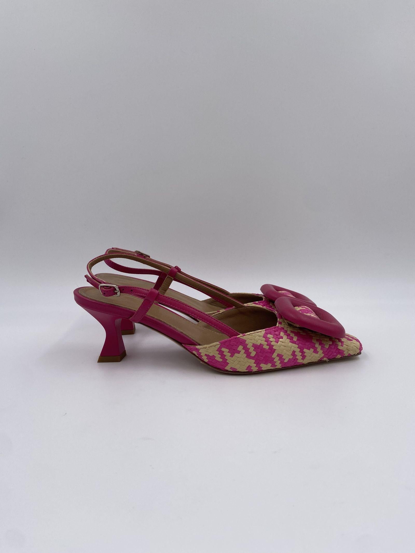 Slingback in raffia H2247 BEIGEFUXIA OFELIA 