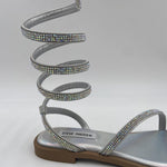 Sandalo Azaria con cinturino a spirale SMSAZARIA ARGENTO STEVE MADDEN 