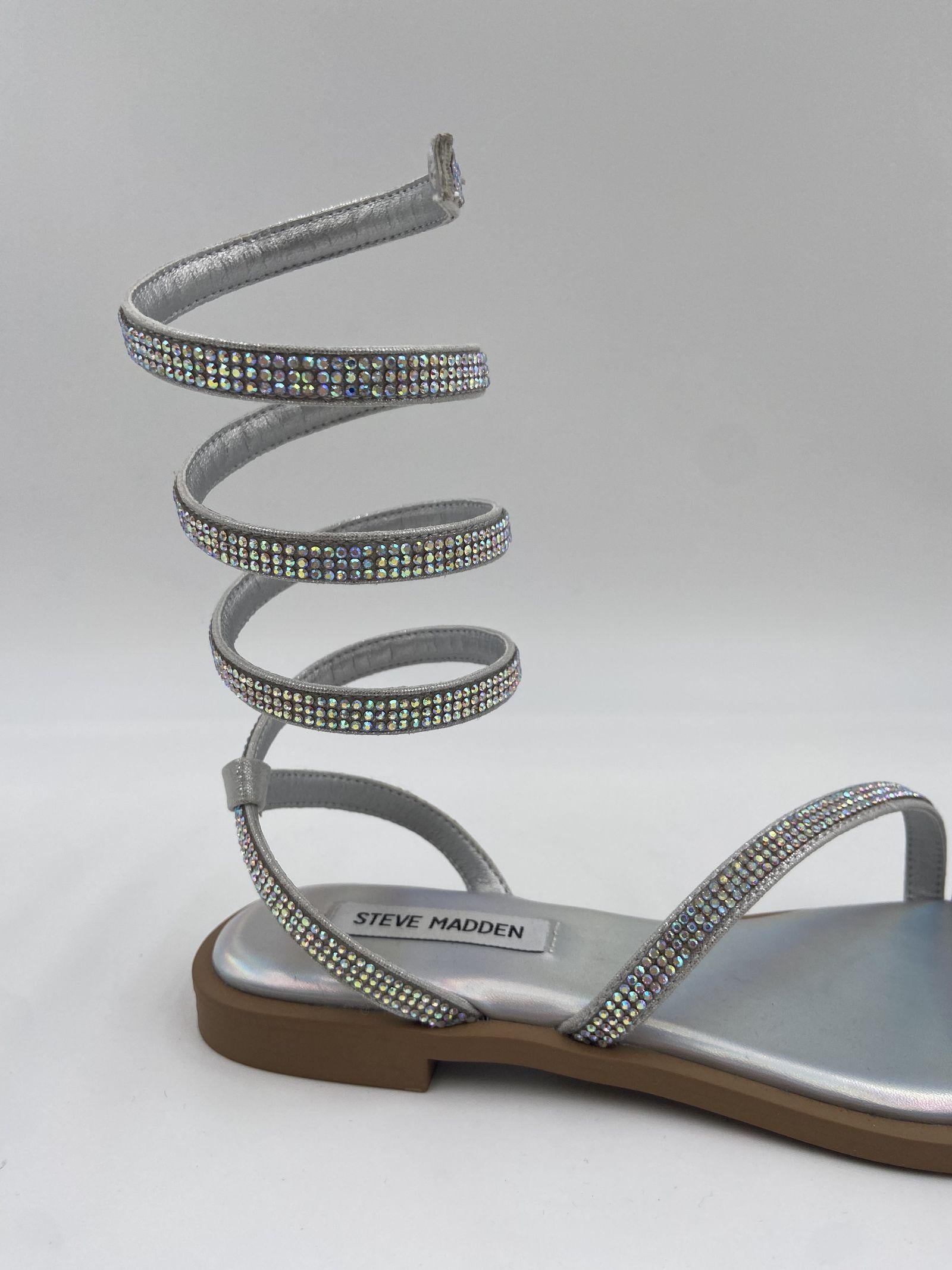 Sandalo Azaria con cinturino a spirale SMSAZARIA ARGENTO STEVE MADDEN 