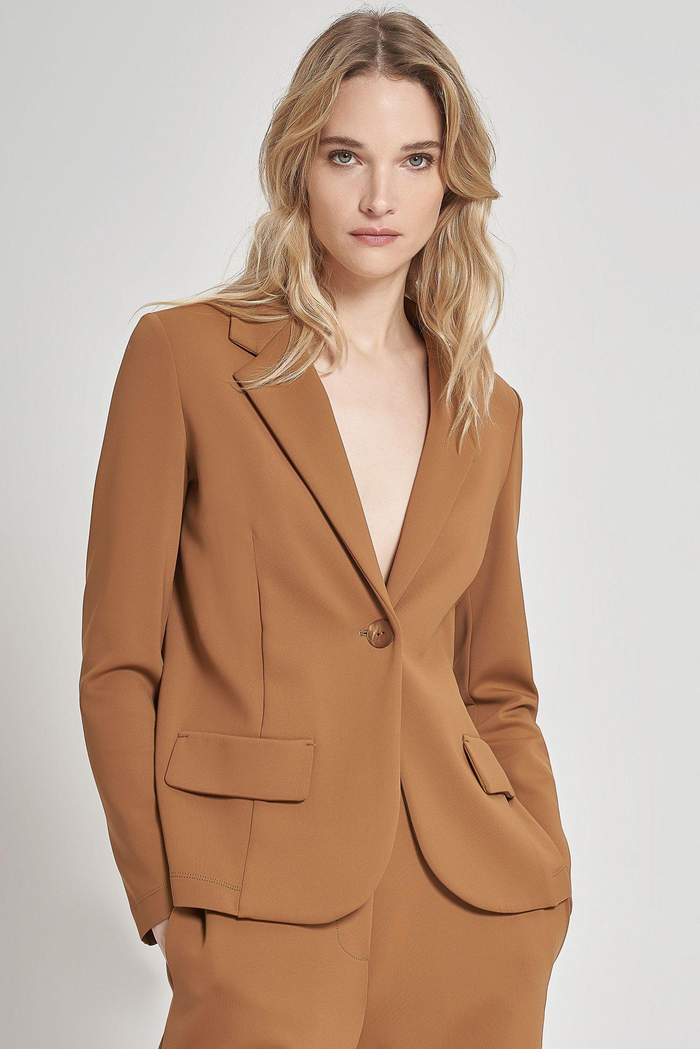 Giacca monopetto in jersey - Carla G IMIC22D6 38 CARLA G. 