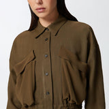 Giacca camicia leggera con tasche
