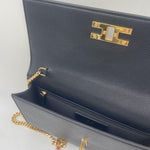 Baguette con tracolla e placca logo - Elisabetta Franchi BS32A51E2 110 ELISABETTA FRANCHI 