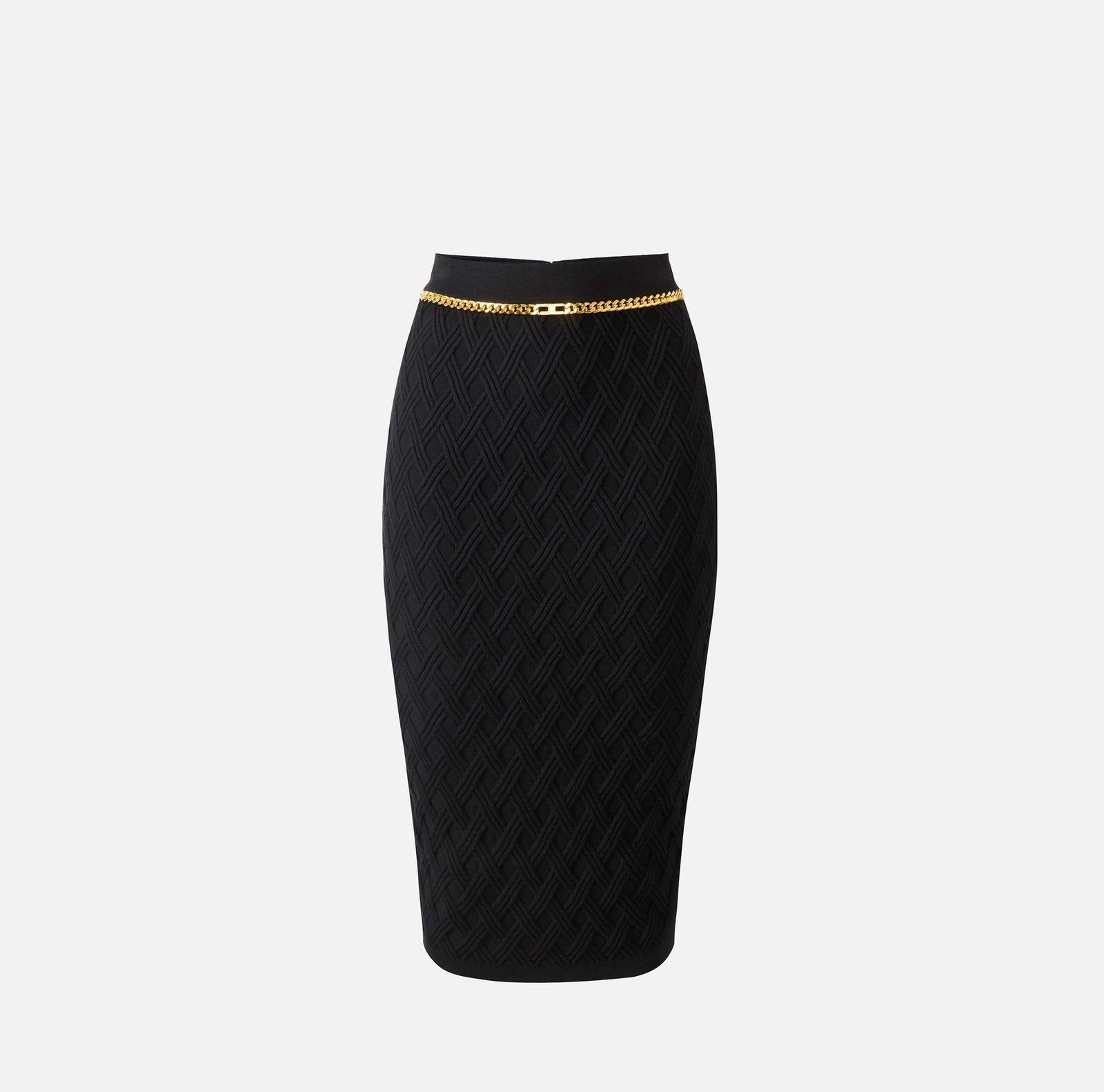 Gonna a rombi - Elisabetta Franchi GK20B56E2 110 ELISABETTA FRANCHI 