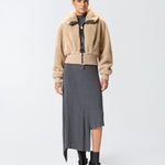 Giubbotto bomber pelliccia 105399A2PI C60 PINKO 