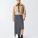 Giubbotto bomber pelliccia 105399A2PI C60 PINKO 