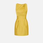 Abito in duchesse con dettagli - Elisabetta Franchi AB87561E2 EV4 ELISABETTA FRANCHI 