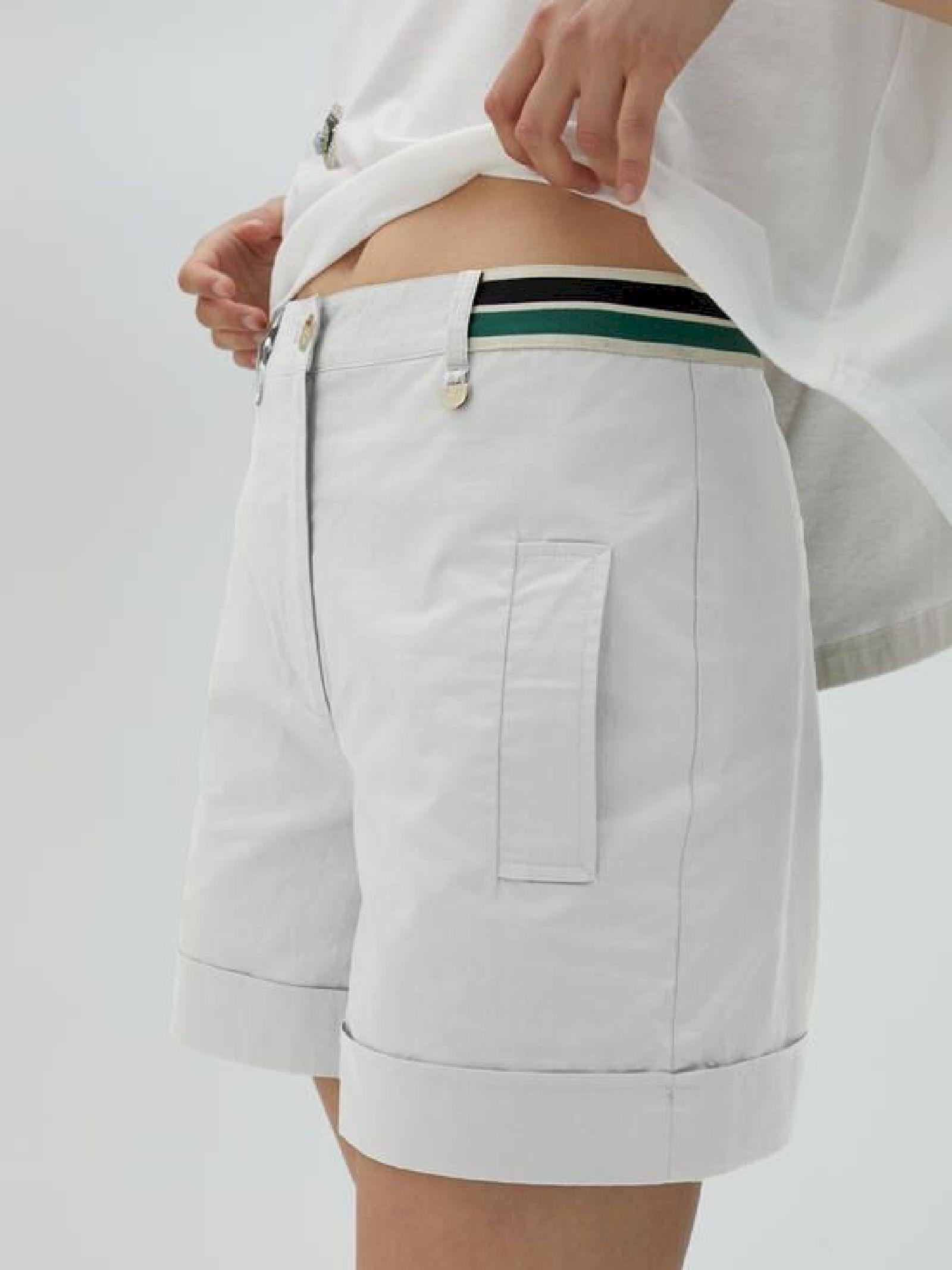 Shorts con banda a righe in vita LS2508001 00B LOLA 