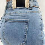 Gonna corta in denim
