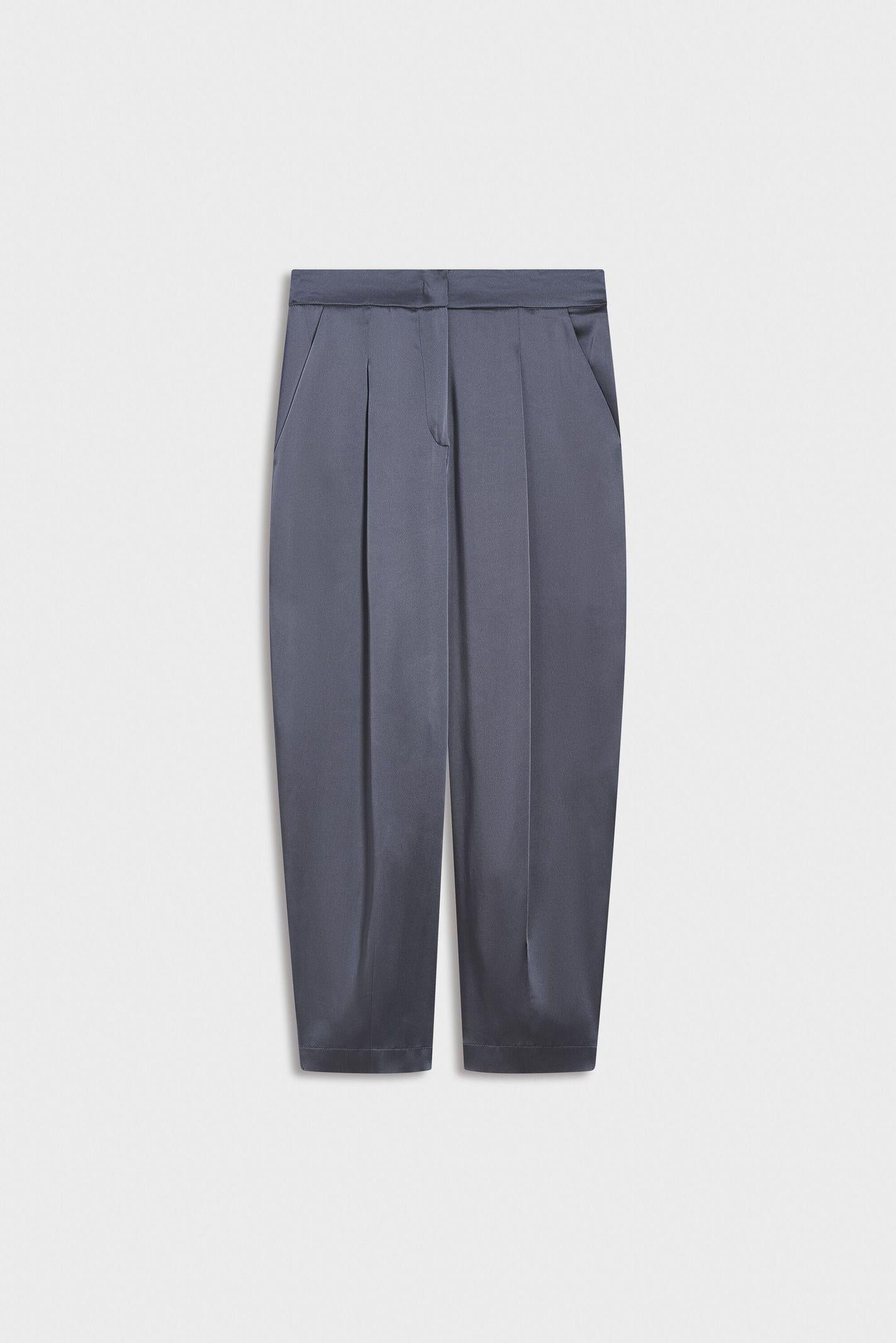 Pantalone in raso con pinces PESI12D8 22 CARLA G. 