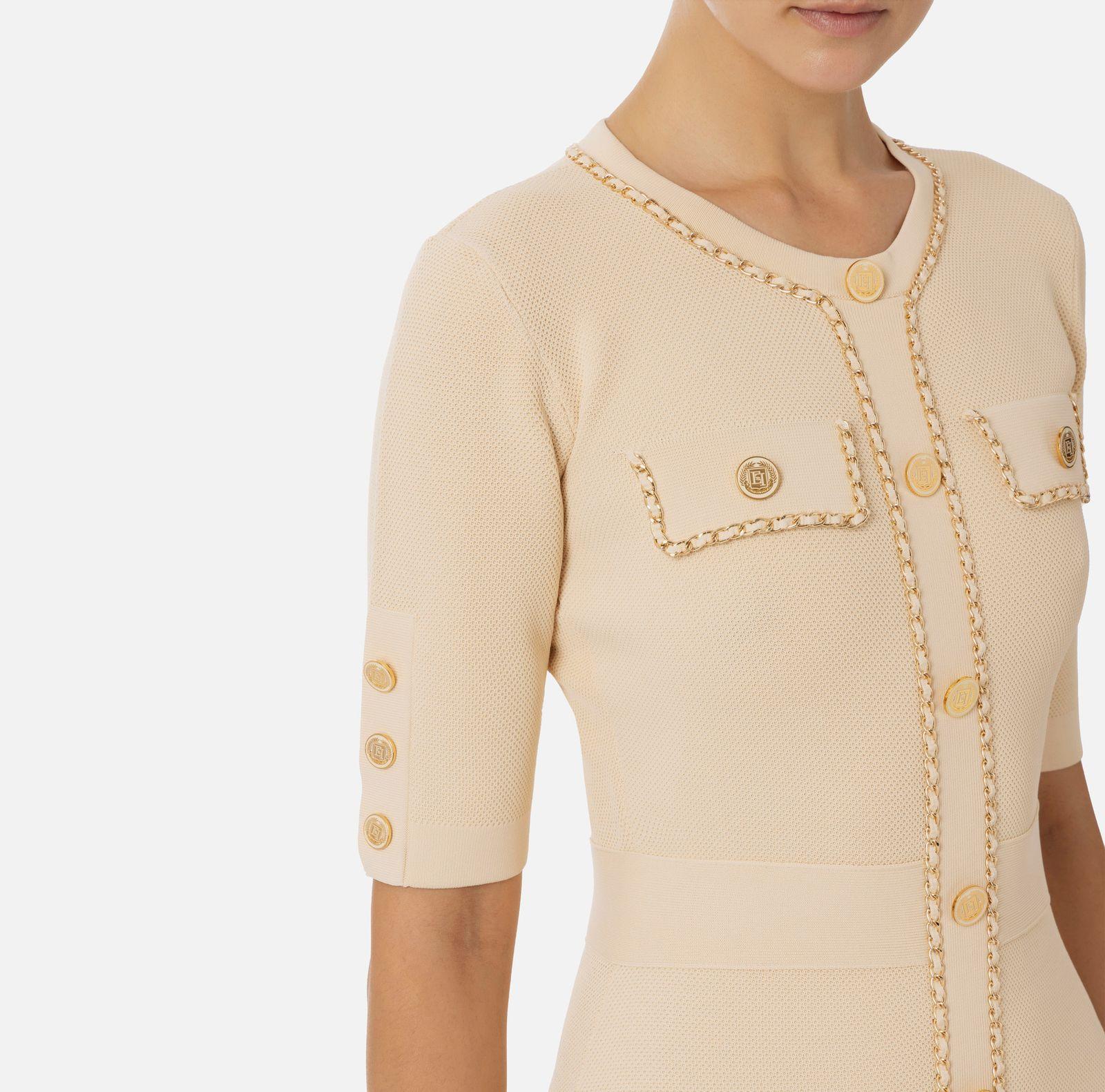 Abito con catene dorate AM92B46E2 045 ELISABETTA FRANCHI 