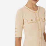 Abito con catene dorate AM92B46E2 045 ELISABETTA FRANCHI 