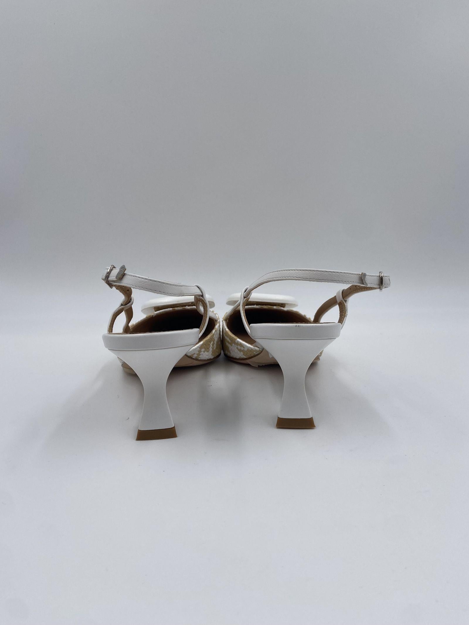 Slingback in rafia H2247 PANNA OFELIA 