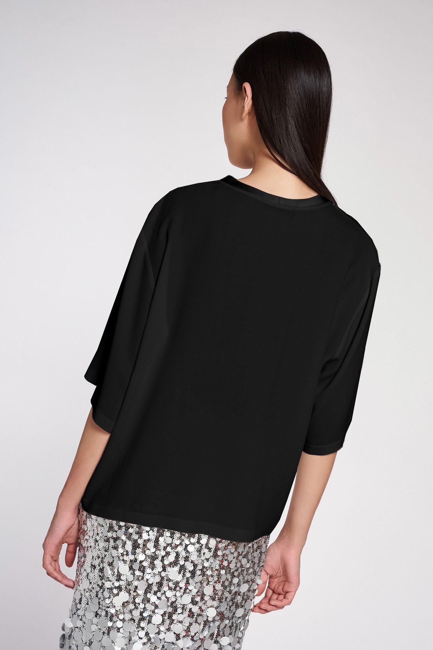 Blusa in crepe de chine MIBB13D3 10 CARLA G. 
