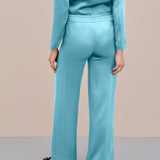 Pantalone largo in raso
