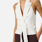 Gilet con fusciacca - Elisabetta Franchi GL00561E2 360 ELISABETTA FRANCHI 