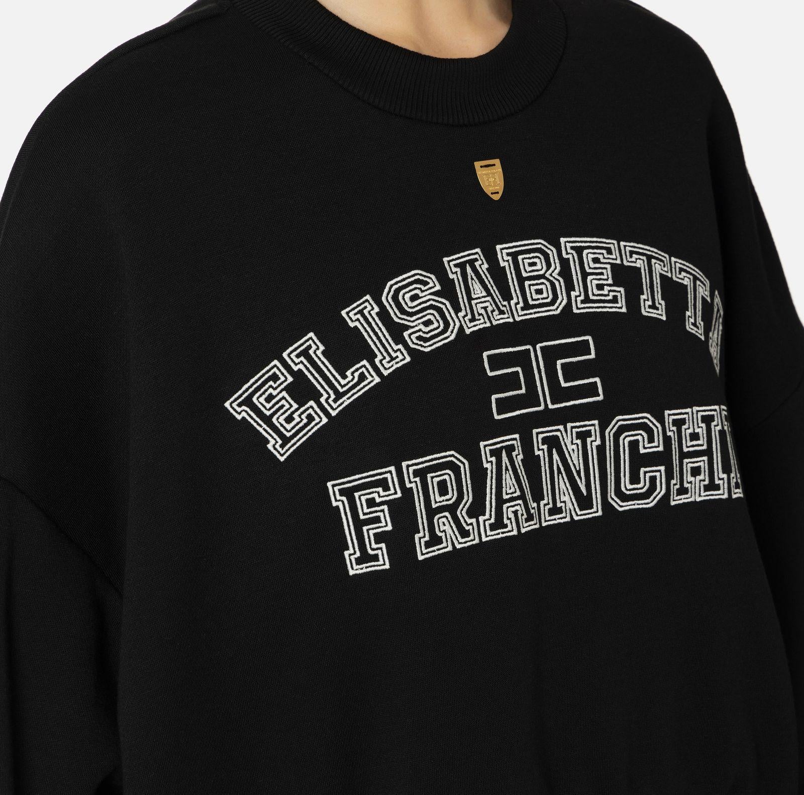 Felpa cropped MD00346E2 110 ELISABETTA FRANCHI 
