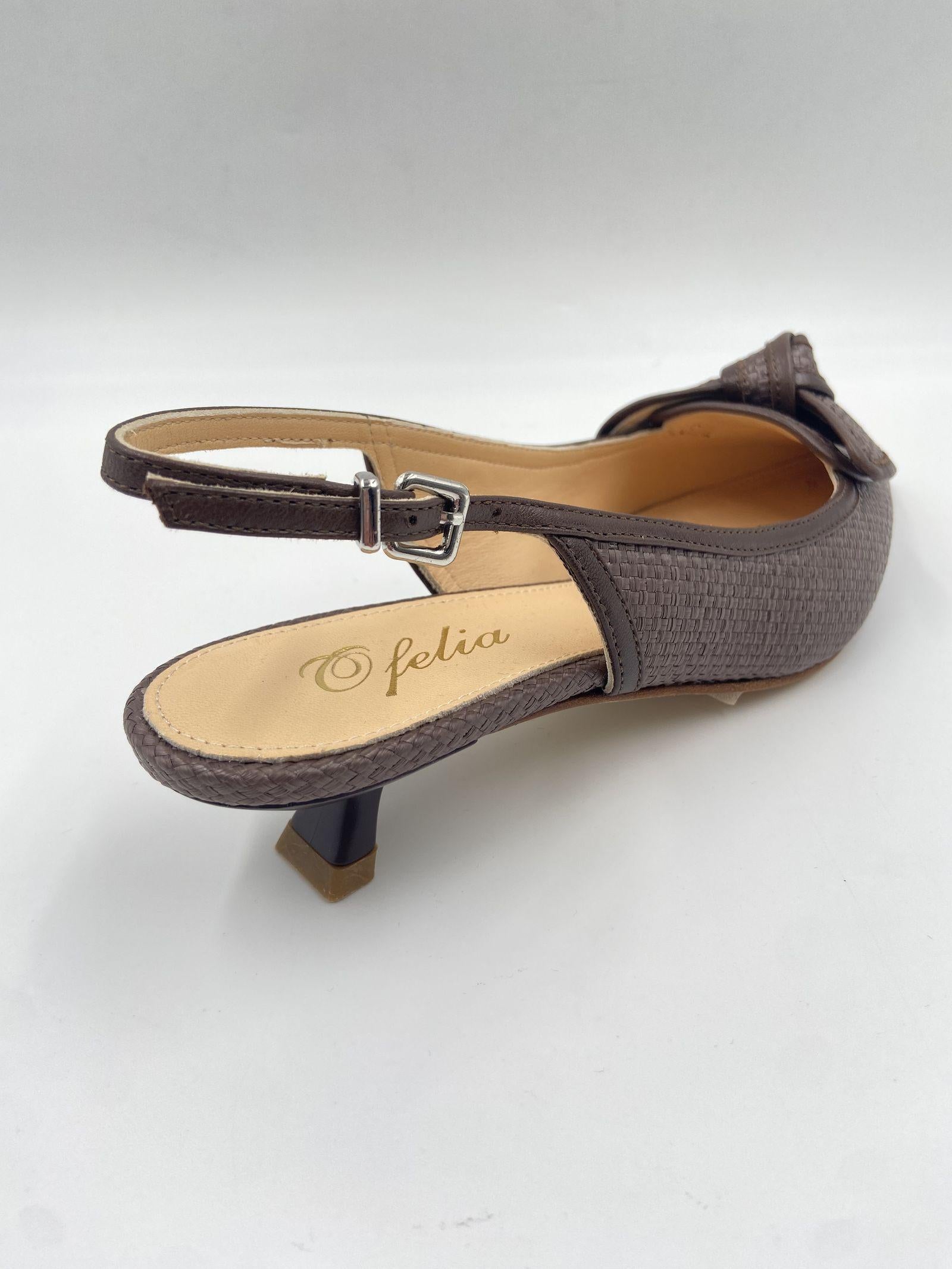 Slingback con fiocco - Ofelia 3069 MORO OFELIA 