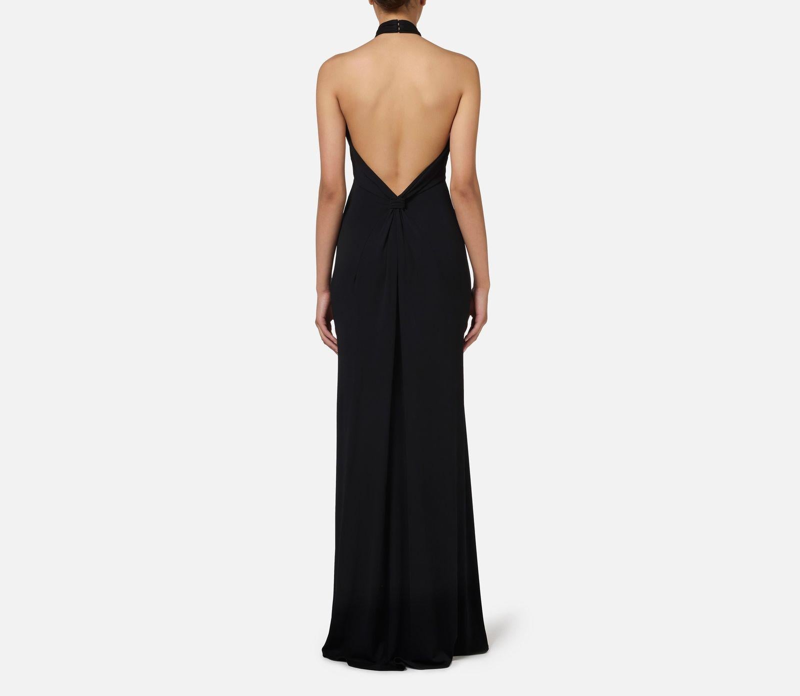 Abito Red Carpet con drappeggio AB71747E2 110 ELISABETTA FRANCHI 