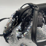 Borsa hobo paillettes argento nero - Ofelia AR027P ARGENTO OFELIA 