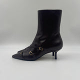 Stivaletto nero con cinturini 9559 NERO SPAZIO MODA 