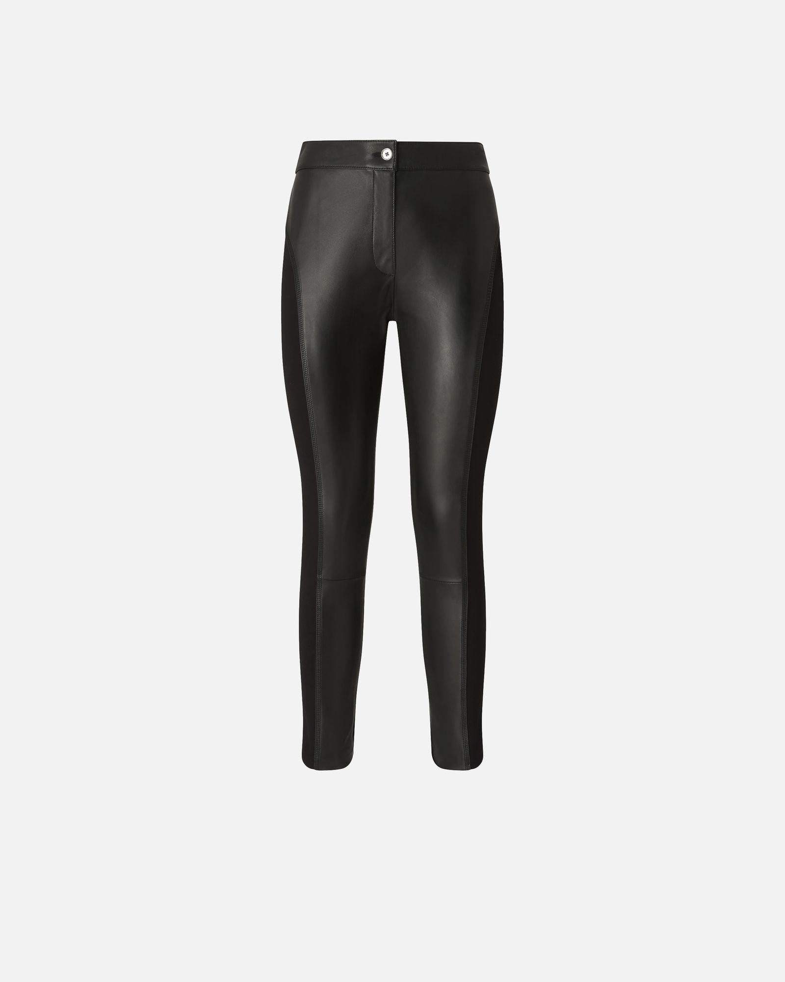 Pantalone skinny in pelle 105366Y75K Z99 PINKO 