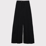 Pantalone largo in popeline