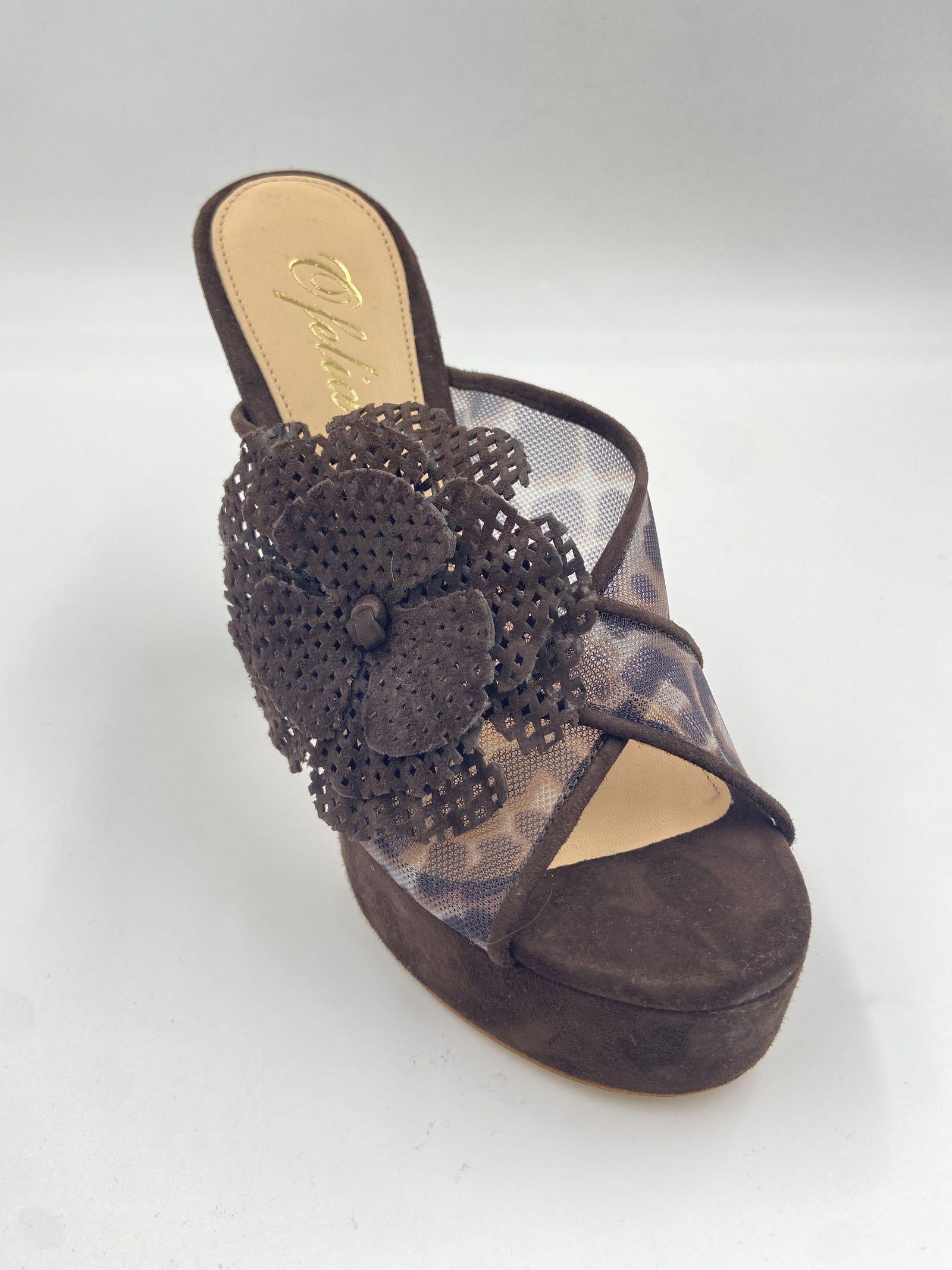 Sandalo con fiore - Ofelia 3104 MORO OFELIA 