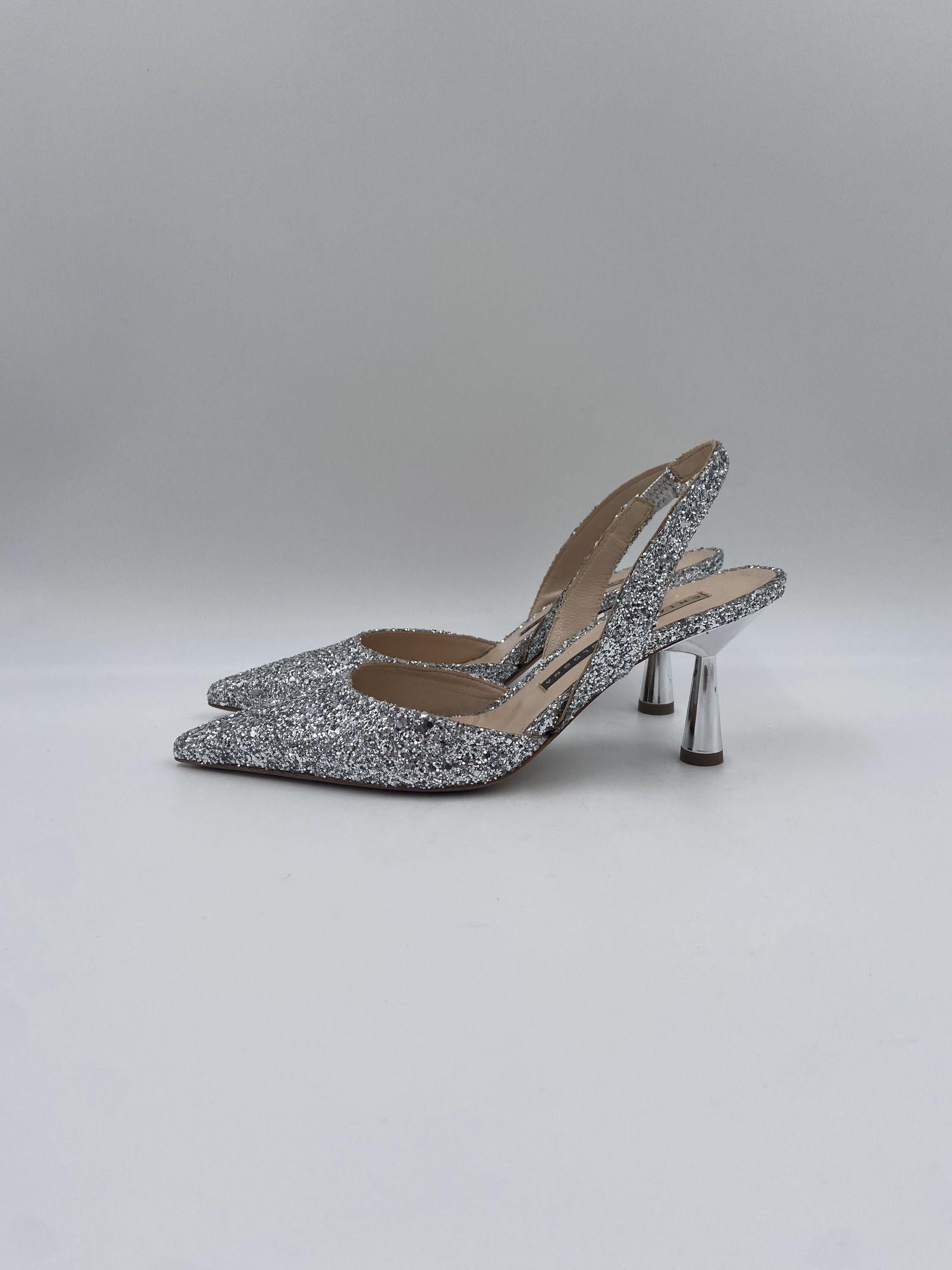 Slingback con mini pietre argento - Chiarini 1176 ARGENTO CHIARINI 