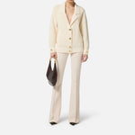 Cardigan in ciniglia bouclè - Elisabetta Franchi MK44S57E2 DZ9 ELISABETTA FRANCHI 
