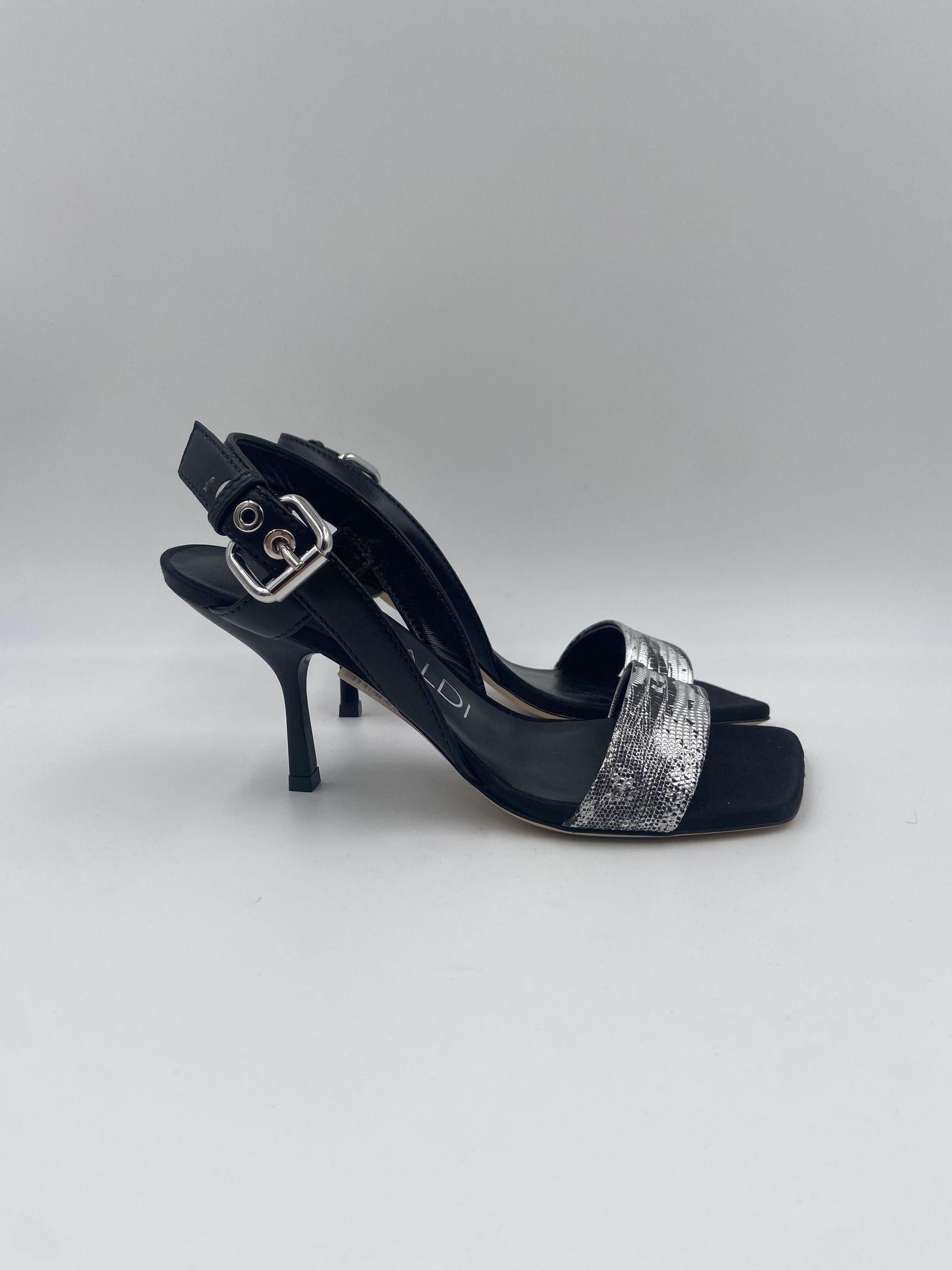 Sandalo punta squadrata - Lella Baldi LT295 NERO LELLA BALDI 