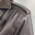 Giubbotto chiodo in pelle P104 NERO OFELIA 