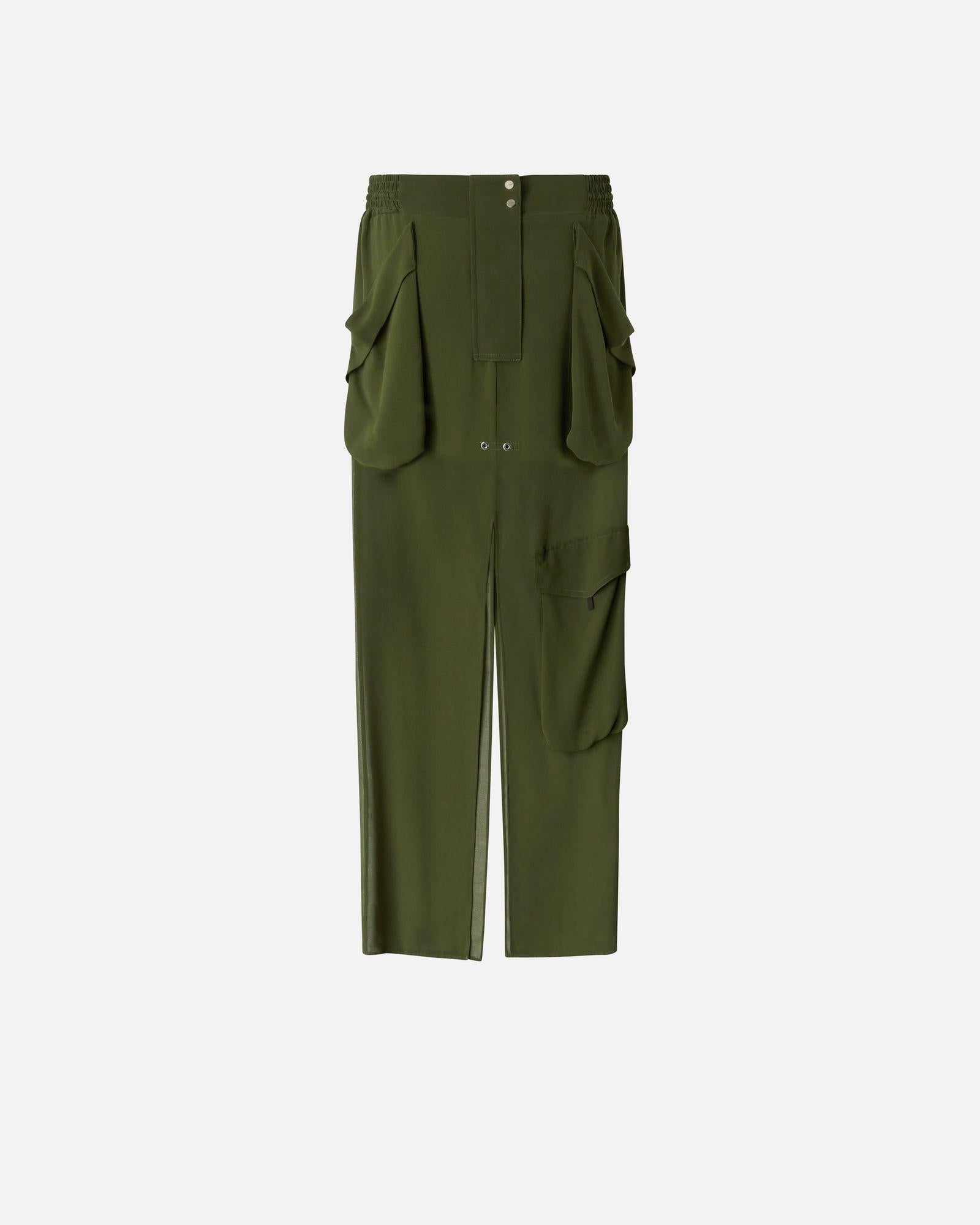 Gonna lunga in georgette 104789-A21F S1C PINKO 