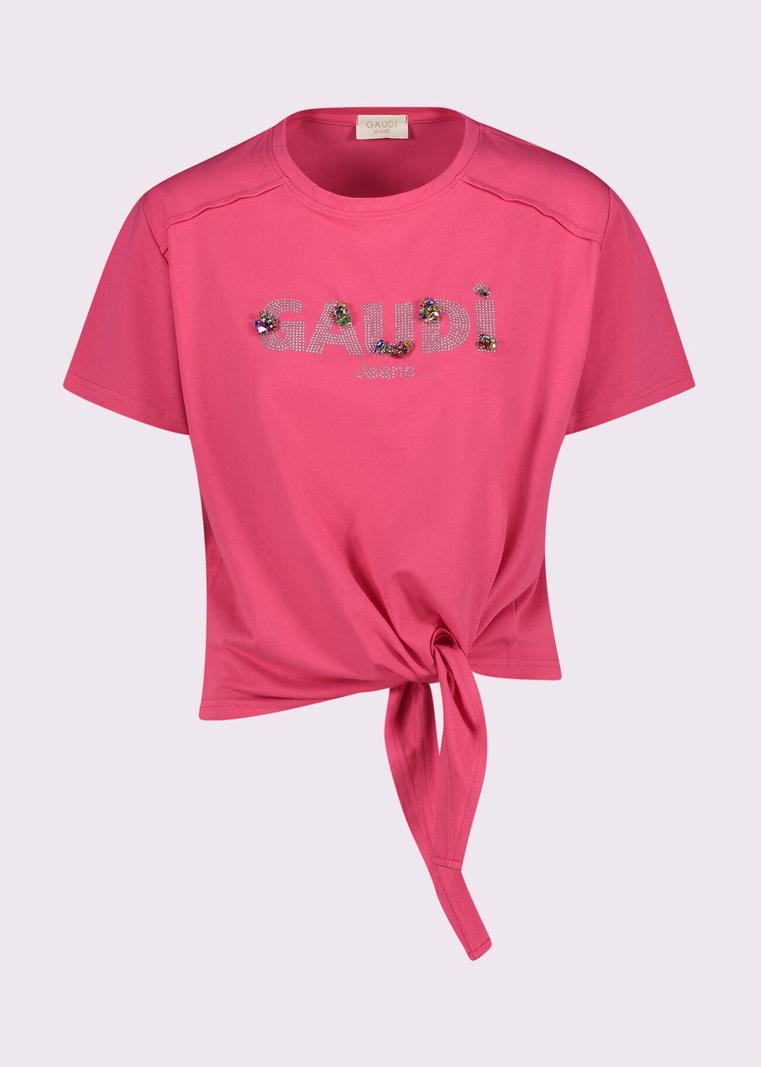 T-shirt con nodo 511BD64026 3435 GAUDI' 